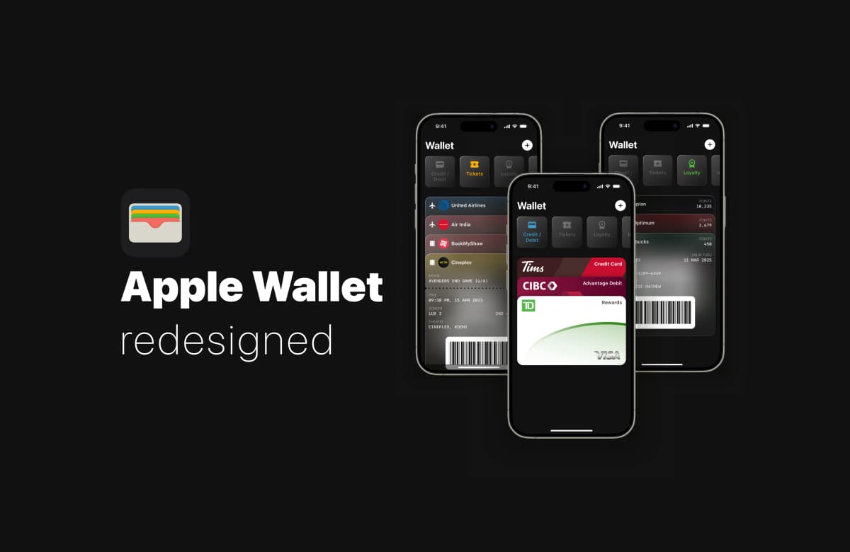 Apple Wallet - redesigned