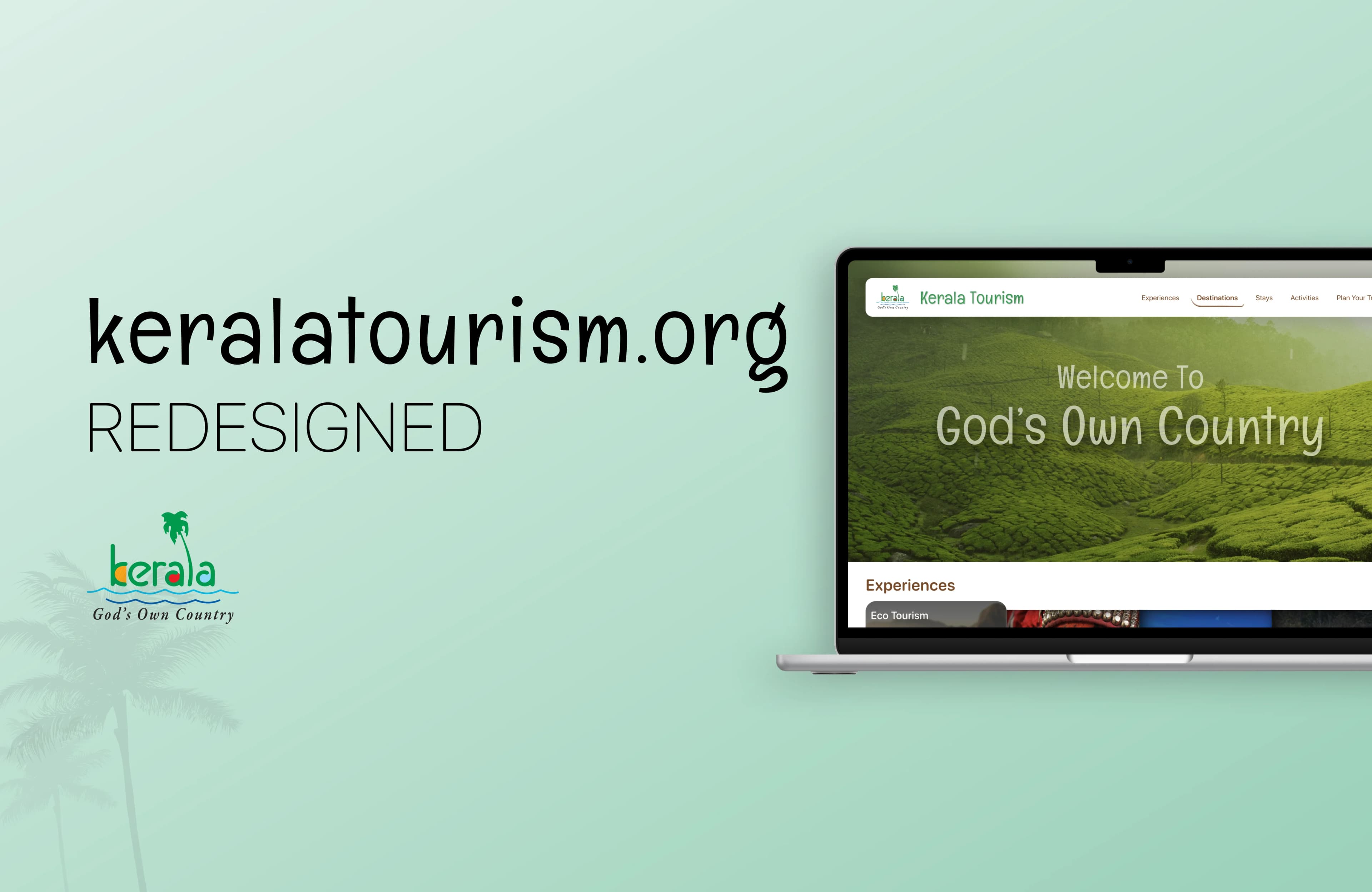 Kerala Tourism website - redesigned image 1