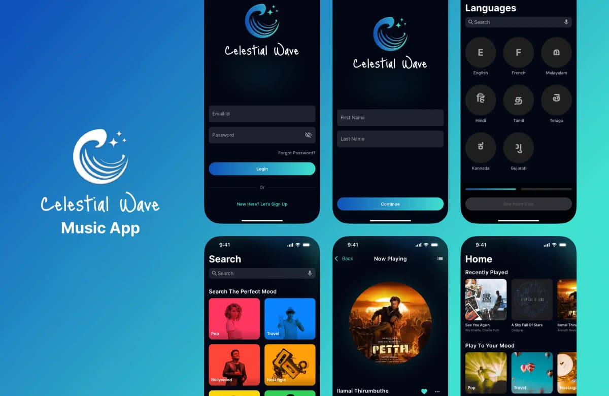 Celestial Wave - Music App